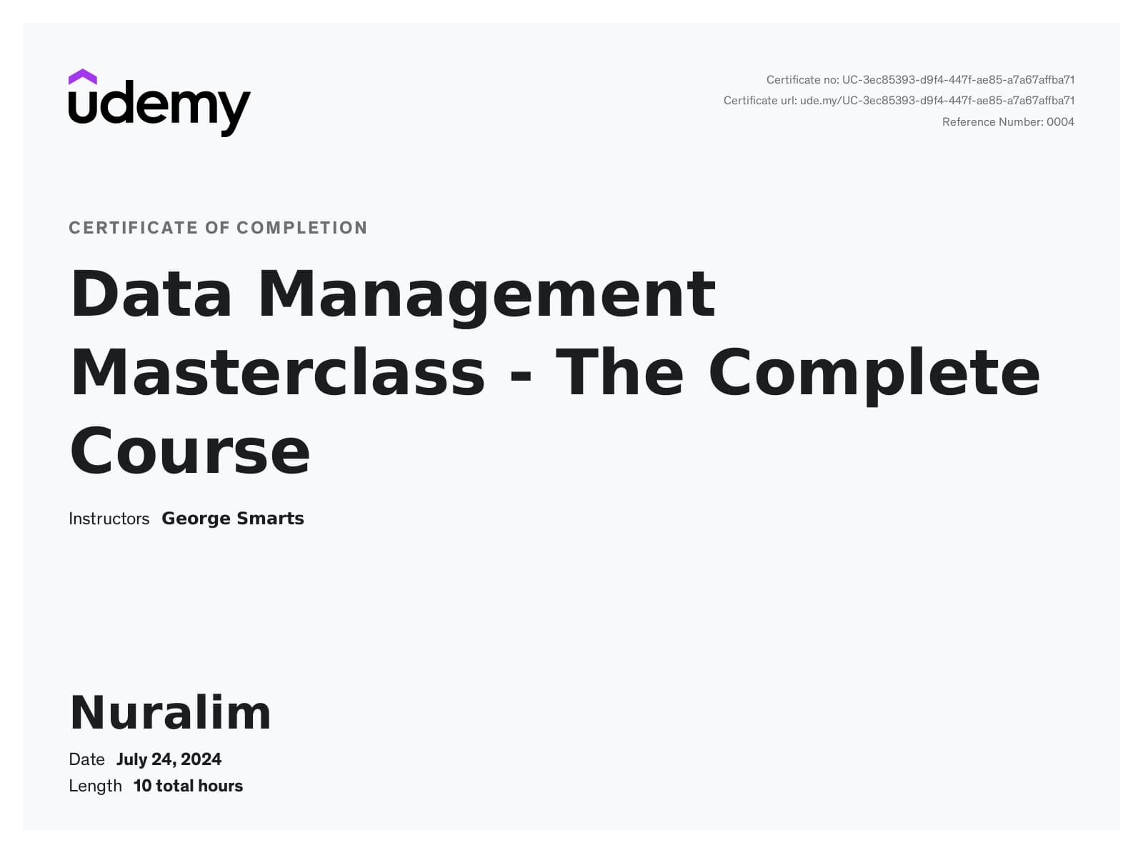 Data Management Masterclass