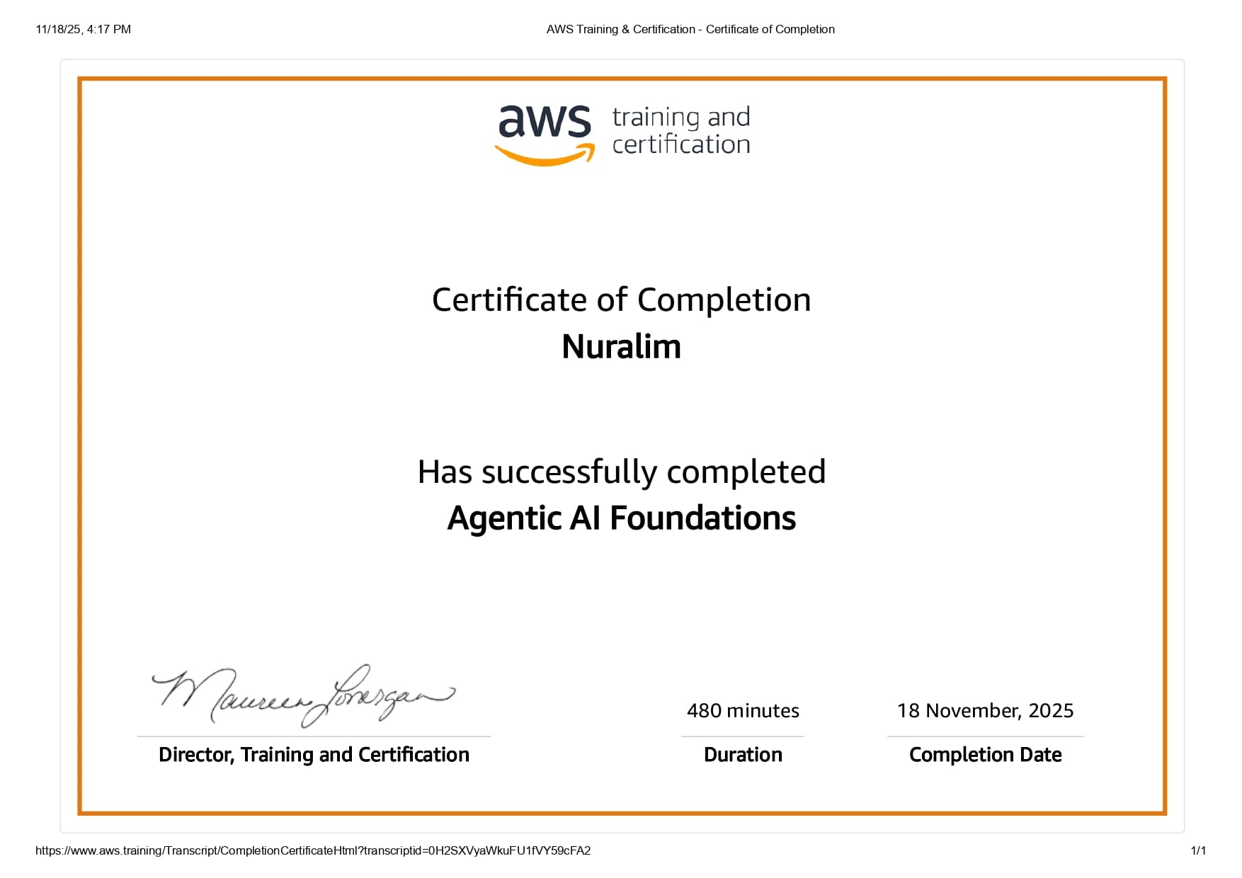 Agentic AI Foundations